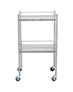 Blickman 7852SS Allen Two Shelf Utility Cart with Guard Rail on Sides, 257852000